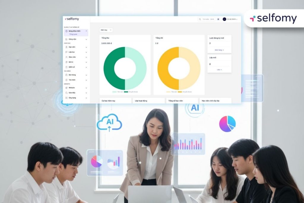 Selfomy One giúp các trung tâm đến gần hơn với xu hướng OMO trong giáo dục